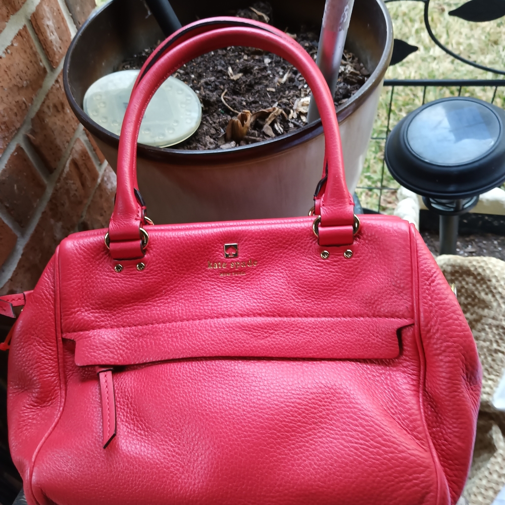 Kate Spade Coral Leather Satchel